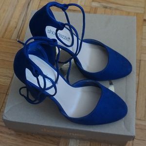 Shoe Dazzle Bright Blue Pumps // 5.5